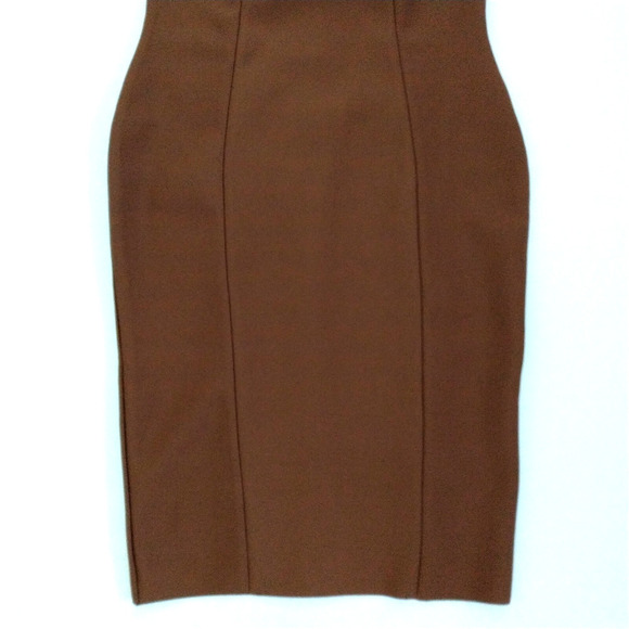Alieva Off the Shoulder Bandage Dress Size XXL Brown Stretch Built in Bra 2XL - Picture 4 of 8